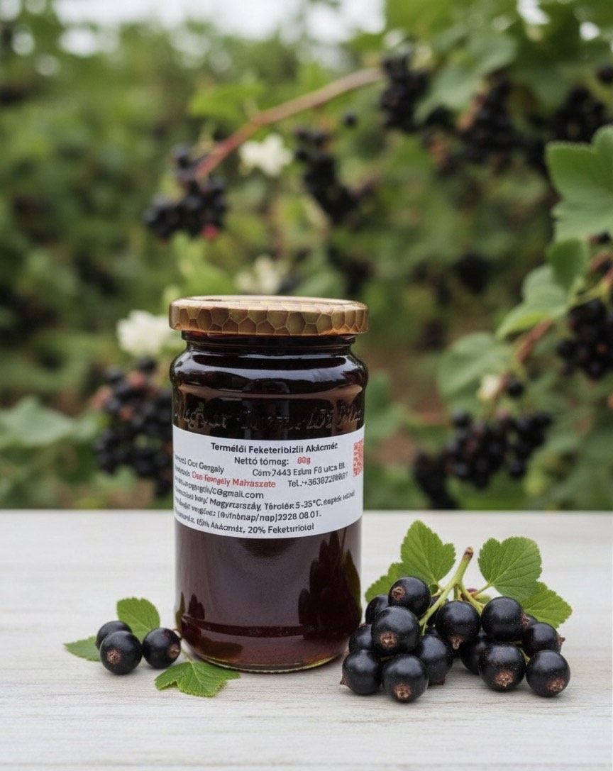 Feketeribizlis Akácméz
